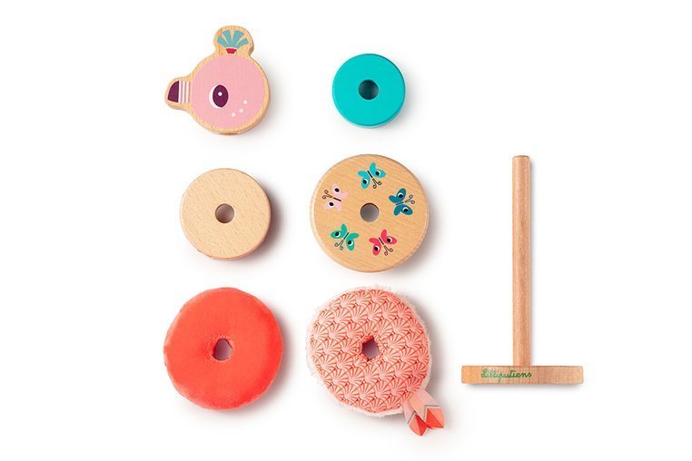 Lilliputiens Układanka Piramida Flaming Anaïs 12m+