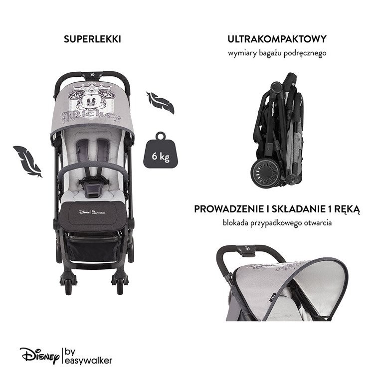 Easywalker Buggy XS Mickey Shield Wózek Spacerowy 0+