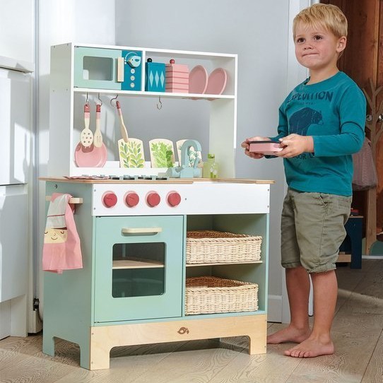Tender Leaf Toys Duża Drewniana Kuchnia 3+ | Edukacyjna