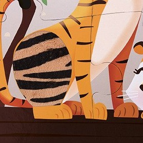 Janod, puzzle sensoryczne 20 elementów Wycieczka do zoo