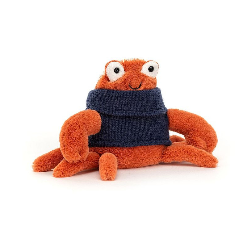 Jellycat Krab w sweterku 13cm Pluszowa Przytulanka 0+