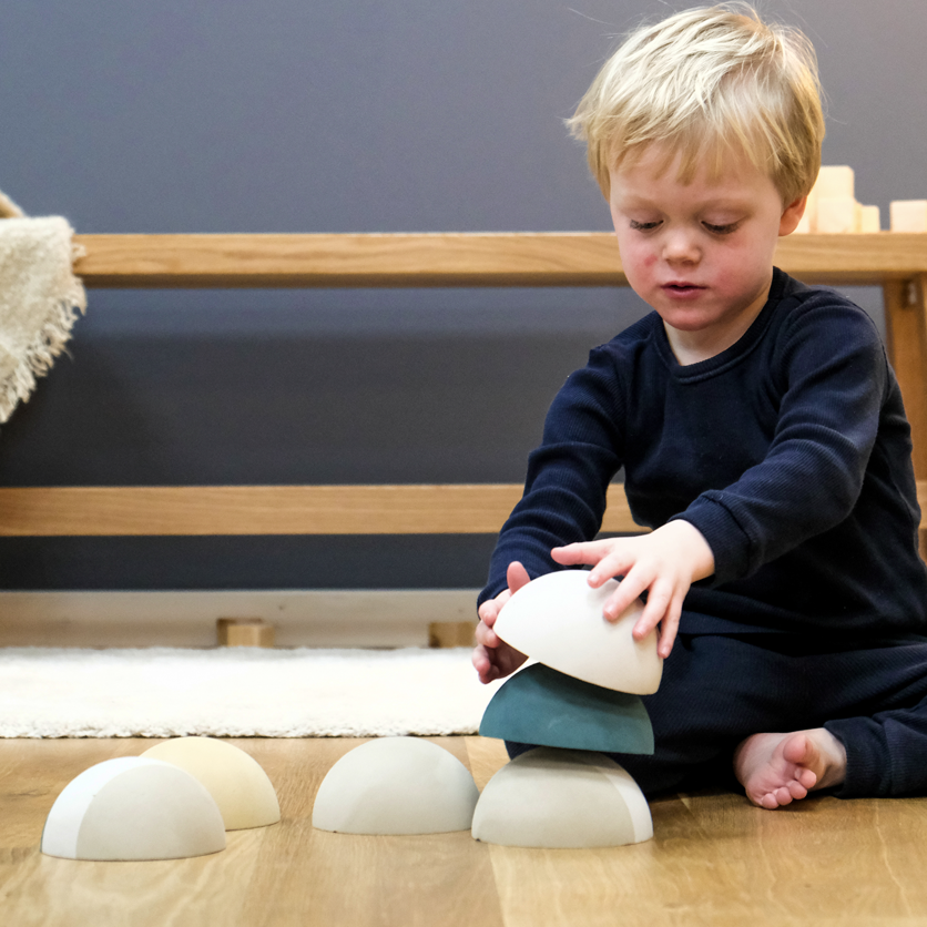 Kamienie piankowe Ocean zabawka sensoryczna ruchowa klocki dzieci bObles