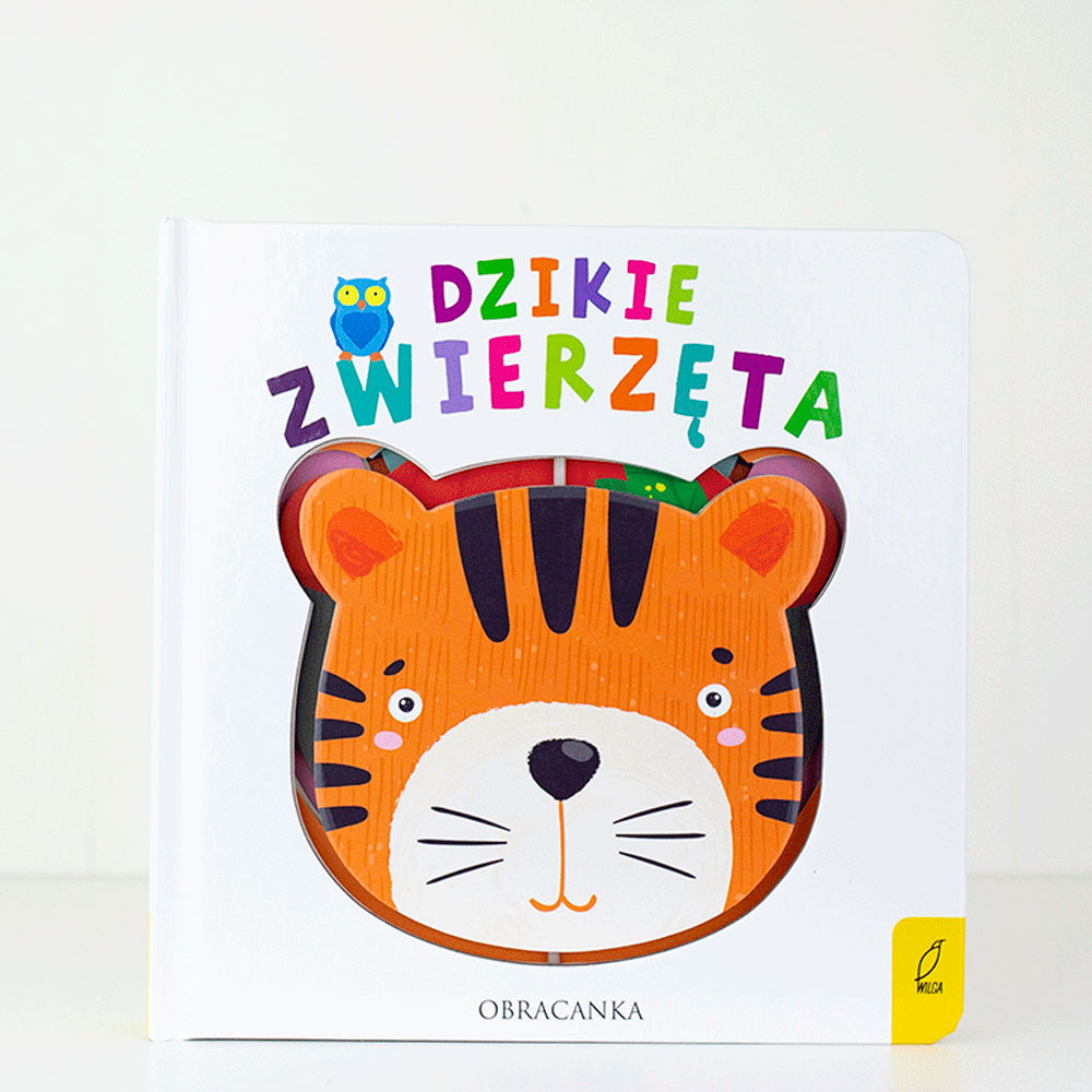 Wydawnictwo Wilga Dzikie zwierzęta Obracanka 0-2 lata