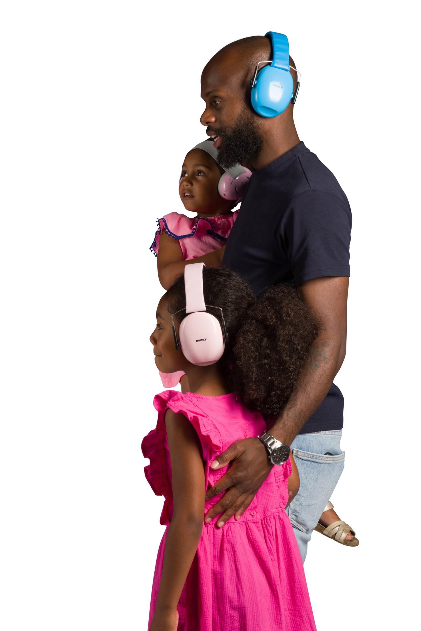 DOOKY Słuchawki ochronne Baby Earmuff pink 0-3 l