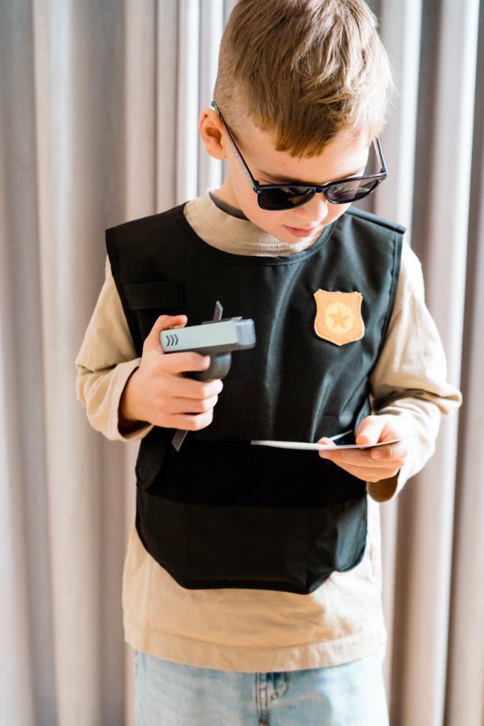 Dantoy Zestaw Mały Policjant Drewniane Akcesoria 3+