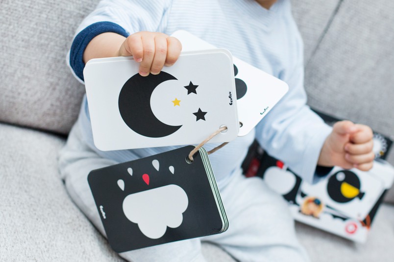 Karty Kontrastowe Czuczu 0+ miesięcy - Rozwój Wzroku