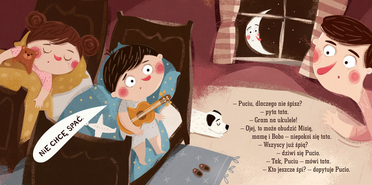 Pucio Mówi Dobranoc Książeczka Edukacyjna 1+