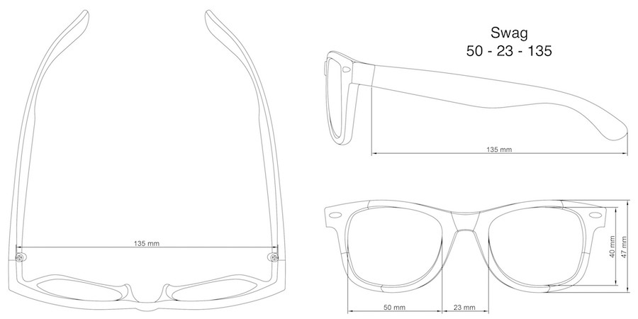 Okulary Real Kids Shades Swag White 1-2 lata
