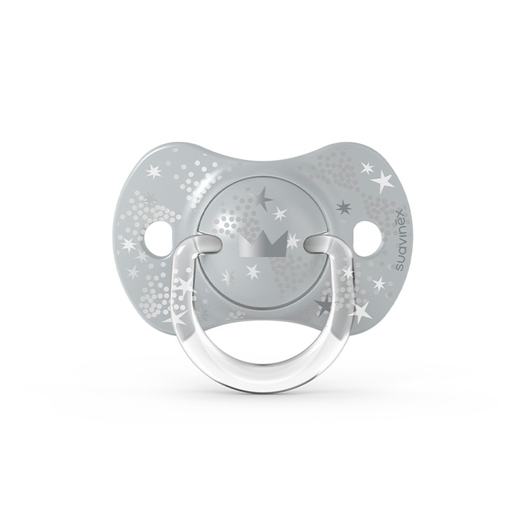 Suavinex Smoczek Fizjologiczny SX PRO 0-6M - Szara Korona