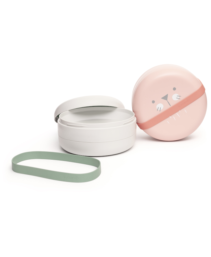 Suavinex Miski do karmienia HYGGE Różowe 6m+