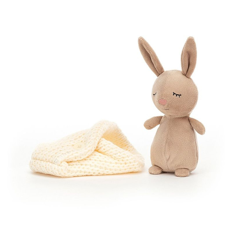 Jellycat Króliczek śpiący 18cm Pluszowa Przytulanka 0+