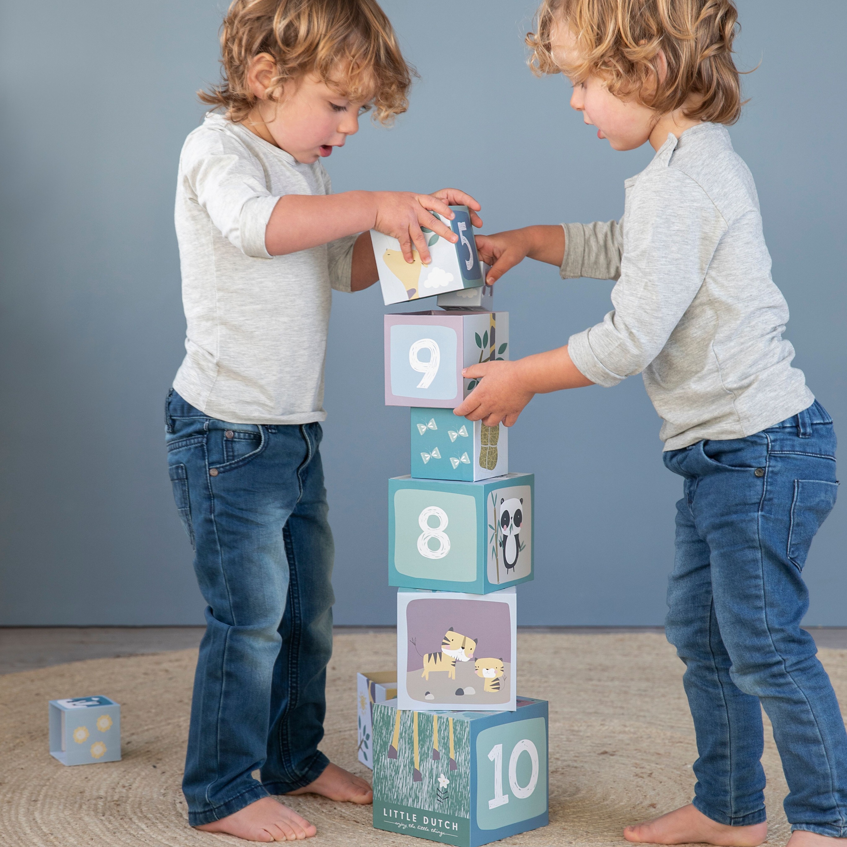 Little Dutch Wieża kartonowa Zoo 10el. 18m+