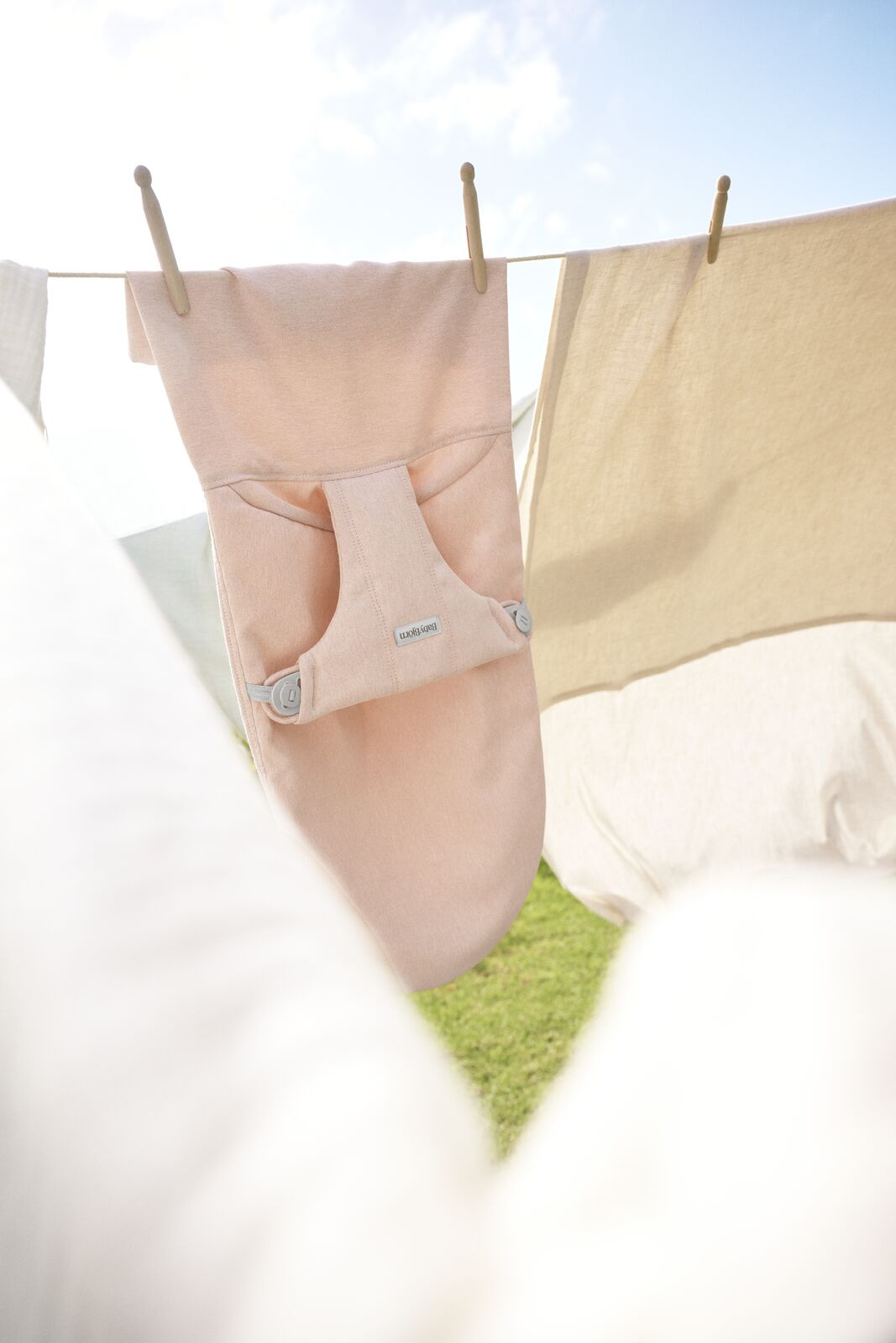 BabyBjorn Leżaczek Bliss Woven Jasny Róż Melanż