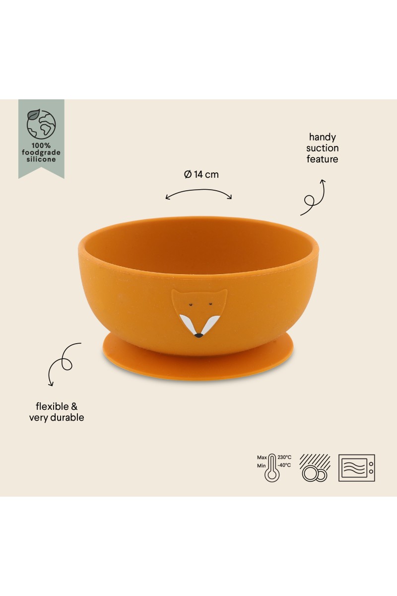 Trixie Baby Miseczka silikonowa z przyssawką - Pan Lis