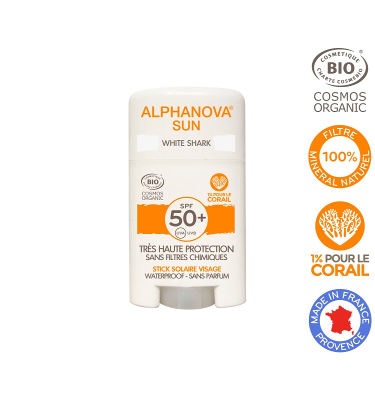 Alphanova Sun Krem w sztyfcie SPF50+ White Shark 12g