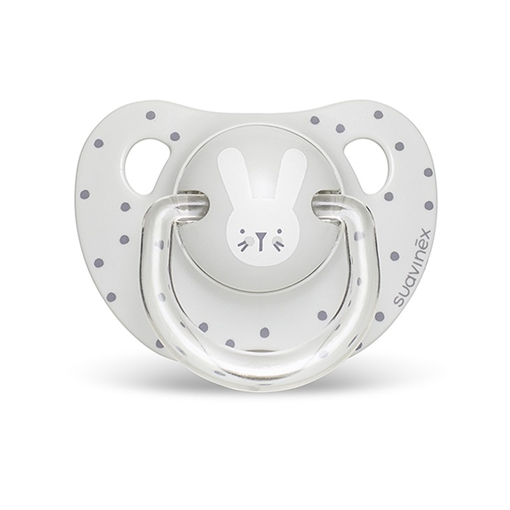 Suavinex Smoczek Anatomiczny HYGGE Królik Szary 18M+