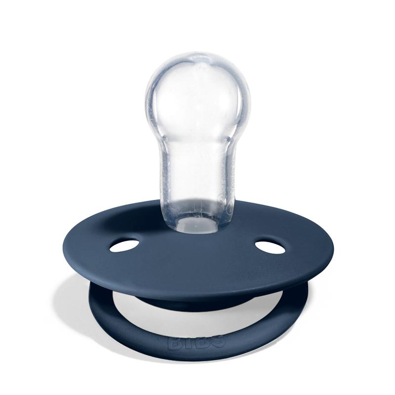 BIBS Smoczek De Lux Steel Blue Silikonowy One Size