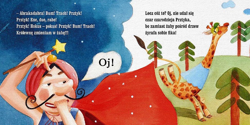 Bajka Czarodziej Prztyk Strzałkowska 18m+ Kartonowa