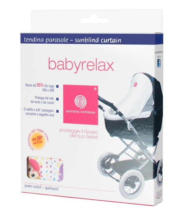 Osłona przeciwsłoneczna Quaranta Settimana Sowy SPF 50+ | Akcesoria do wózka