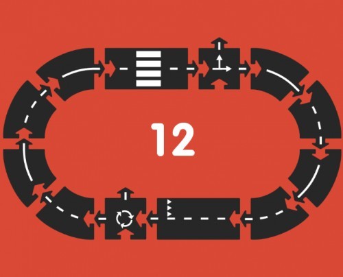 Waytoplay Droga Ringroad 12 elementów 3+